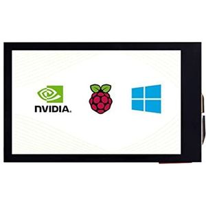 Coolwell 3.5 Inch Lcd scherm 3.5 inch HDMI Touchscreen voor Raspberry Pi 4B+4B 3B+3B 2B+Zero W WH 2 W Jetson Nano PC 480x800 Verstelbare Helderheid IPS Display