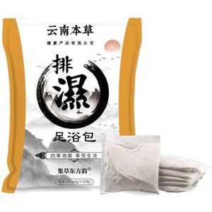 Voetverzorging Voetontspanning Alsempoeder Voetbadzakjes voor Voetmassage en Vermoeidheidsverlichting, 30 Zakjes(Sophora flavescens,1 bag)