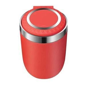 Auto-asbak Met Deksel, Duurzame Onderdelen, Uitneembare Binnenvoering. Draagbare Asbak(Red)