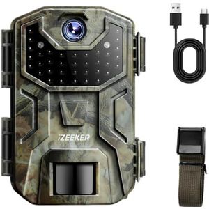 iZEEKER Wildcamera, 2K HD 36MP Wildcamera met 940nm IR LED No Glow Onzichtbaar, Nachtelijke Wildcamera, Waterdicht IP66 voor Faunaobservatie en Binnenshuis Beveiligingsbewaking