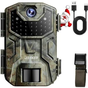 iZEEKER Wildcamera, 2K HD 36MP Wildcamera met 940nm IR LED No Glow Onzichtbaar, Nachtelijke Wildcamera, Waterdicht IP66 voor Faunaobservatie en Binnenshuis Beveiligingsbewaking