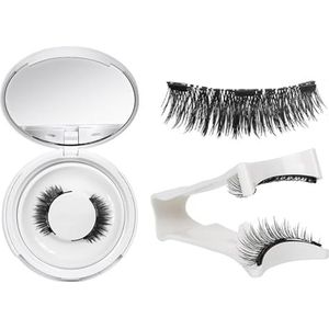 YUNYU Magnetische wimpers met applicator: herbruikbare valse wimpers zonder lijm, natuurlijke look voor beginners
