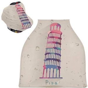 Tower Pink Germany Baby Autostoelhoes Luifel Stretchy Nursing Covers Ademend Winddicht Winter Sjaal voor Baby Borstvoeding Jongens Meisjes