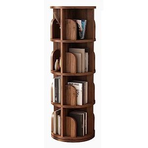 Boekenkasten 360 ° roterende boekenplank Multi-tier staande boekenkast Grote capaciteit boekenplank organisator Ruimtebesparend boekenrek Ruimtebesparend