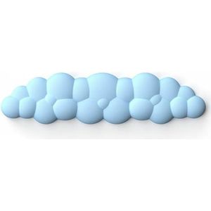 QPSJXN Ergonomisch memory foam mouse pols rustkussen voor pijnverlichting met anti-slip basis, compatibel met de meeste muismodellen (Blue Long)