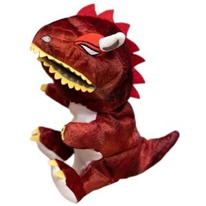 Dinosaurus knuffeldier, realistische handpop, zachte dinosaurus-vingerpoppen van pluche, grappige realistische dierendinosaurus-handpop, speelgoed voor spelende peuters, jongens en meisjes