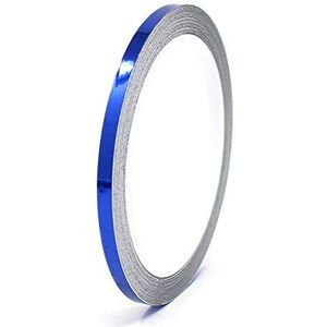 8,5 meter glanzende decoratieve strips auto motor boot model chroom - Finest Folia Decoratieve Strips Side Strips Zelfklevende Strips zelfklevende (7mm breedte, Chroom blauw)