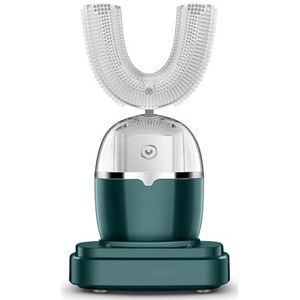 U-vormige 360 ​​° Automatische Tandenborstel, IPX7 Waterdichte Tandenborstel Elektrische Tandenbleekborstel Sonische Tandenborstel met Draadloos Opladen,A