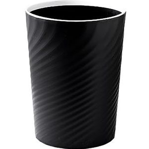 Vuilnisbak Huishoudelijke prullenbak Sorteren Woonkamer zonder deksel Grote Scandinavische Creatieve Slaapkamer Keuken Badkamer Toilet Buis Kantoor Pedaalemmer(Black,10L)