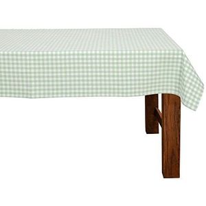 EYCFSJ Rechthoekig Tafelkleed 1 Stks Roze Fijn Geruit Tafelkleed Bureau Cover Katoen Linnen Geruite Tafelkleed 140X180Cm