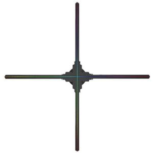 100cm 3D Hologram Fan Met Hoge Beeldkwaliteit LED Holografisch Reclame Display 1024 * 1024 for Bar, Winkel, Halloween, Kerstmis Hoge definitie