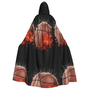 3d Basketbal Unisex Oversized Hoed Cape Voor Halloween Kostuum Party Rollenspel