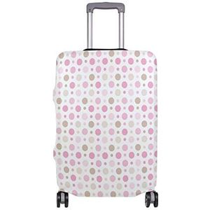 MONTOJ Light Pink Dots Patroon Koffer Cover Bagage Cover ALLEEN Cover