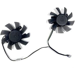 YALLS 2 STUKS Koelventilator GeForce GTX 1660Ti GTX 1650 RTX2060 GPU FAN Compatibel for Inno3D RTX2060 GTX1660TI GTX1650 Grafische kaart Accessoires (Color : 1Lot, Size : SPEC 1)