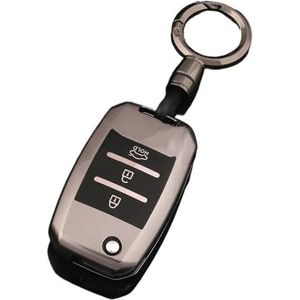 Autosleutel beschermhoes Tpu Afstandsbediening Autosleutel Case Cover Shell Voor Rio 3 K2 K3 K4 K5 Voor Sportege Voor Picanto Voor Optima Voor Soul Voor Ceed Sleutel Shell(3 BTN Grey Set 2)