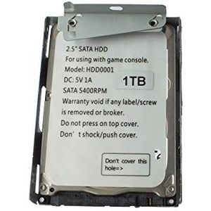 OSTENT 1000 GB 1 TB HDD harde schijf + houder voor Sony PS3 Super Slim CECH-400X