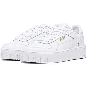 PUMA Carina Street Jr Sneaker voor meisjes, Puma Wit PUMA Wit PUMA Goud, 35.5 EU