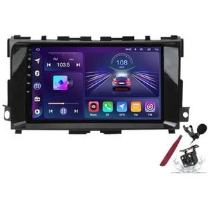 Android 15 Auto Stereo Radio voor N-issan Teana (2013-2018) 9 inch 2K Aanraakscherm 2000 * 1200 Android Head Unit Multimedia Speler met Carplay GPS Navi BT 5G WiFi DSP SWC,Y2