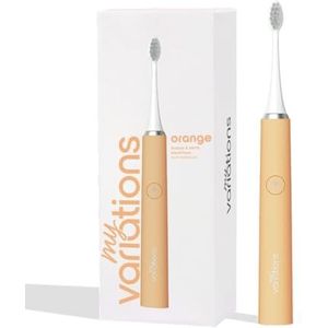 My Variations - Sonische elektrische tandenborstel - Oplaadbaar - 1 maand batterij - 5 poetsmodi - Geïntegreerde timer van 2 minuten - 1 handvat en 1 borstel (oranje)
