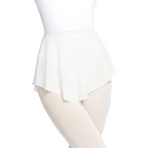 UBOHUZ Dames Ballet Rokken Dans Korte Hoge Split Rok Ballerina Volwassen Tiener Dansen Jurk voor Vrouwen, Wit, XXL
