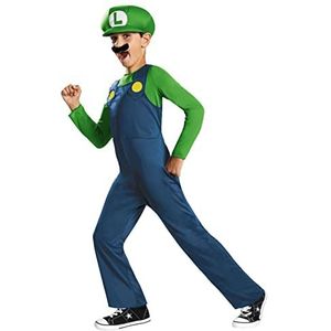 Super Mario Bros DISK73692G kostuum voor jongens, Luigi, groot
