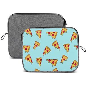 Pizza Slice Laptop Sleeve Case Beschermende Notebook Draagtas Reizen Aktetas 14 inch