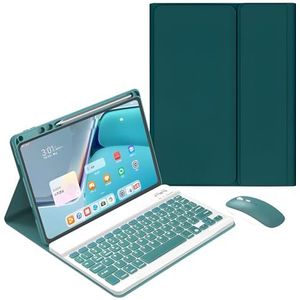 Toetsenbord Case voor Huawei Matepad 11.5S/11.5/Air 11.5 - Draadloos Afneembare Toetsenbord Cover met Potlood Hold, Oplaadbare Tablet Muis, Groen