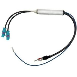 Vecys Autoradio AM/FM Antenne Versterker Splitter Fakra naar DIN stekker naar dubbele Fakra Z stekker splitter Compatibel met FM Autoradio