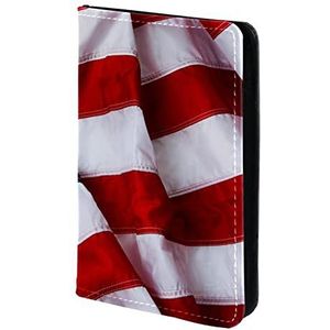 Paspoorthouder, paspoorthoes, paspoortportemonnee, reizen Essentials Bald Eagle Amerikaanse vlag, Meerkleurig, 11.5x16.5cm/4.5x6.5 in