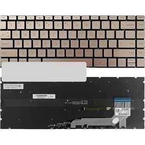 Laptoptoetsenbord voor HP 13-BE 14-EH TPN-W152 TPN-W154(Gold With backlit)