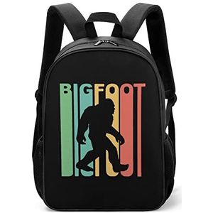 Retro Bigfoot silhouet lichtgewicht rugzak reizen laptoptas casual dagrugzak voor mannen vrouwen