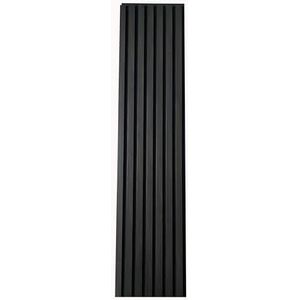 MEBANO 4-delige set akoestische wandpanelen – 30x132 cm – 3D houtfineer & vilt – akoestische wand & geluidsabsorptie – kleur: wengé