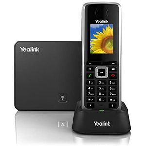 Yealink W52P draadloze VoIP-telefoon, oplader en basisstation, voor gebruik met hosted VoIP-aanbieder (Refurbished)