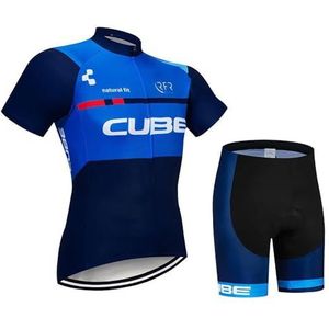 TOPVTT Fietspakken voor heren, wielertruien en shorts set met 3D-gel gewatteerd voor outdoor fietsen, fietsen, zomer