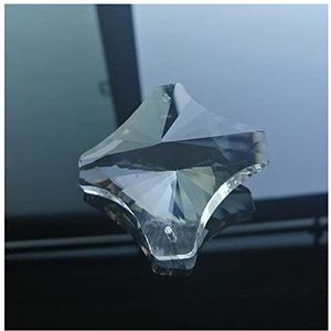 Prisma's & caleidoscopen Transparante Cross Crystal Faceted Prisma Accessoire Science Classroom Optics Kits (Kleur: 1 ST Cross Crystal)