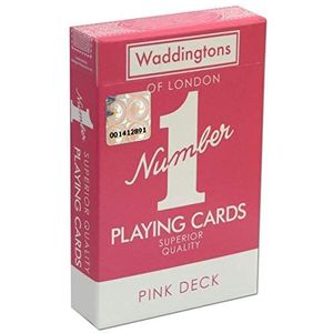Waddingtons Klassieke roze nummer 1 speelkaarten