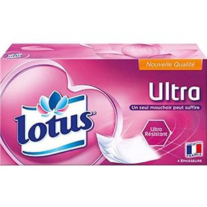 Lotus Ultra 72 witte zakdoeken, 3 stuks