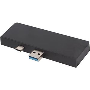 USB C-hub, 5 in 2 USB C-dockingstation met 4K, 2 USB3.0, TF-kaart en SD-kaartpoort, Draagbare USB C-adapter voor Pro 7 (Zwart)