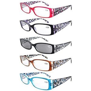 Eyekepper 5 stuks veerscharnier voor plastic leesbrillen omvat een zonneleesbril