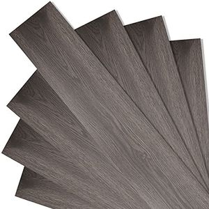 EINFEBEN Vinyl laminaat planken, vloerbedekking zelfklevend vinylvloer, ca.1m² antislip, waterdicht (Night Oak)