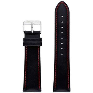 Armband van Italiaans leer van het merk Watx, model Leather Race/Black&Red/44 mm, artikelnummer WXCO1723., 50 hojas, strepen