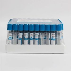 100 stuks bloedafname coagulatie natriumcitraat plastic buis steriele negatieve druk vacuüm blauwe dop anticoagulans buis,Zwaar uitgevoerd(5ml PET)