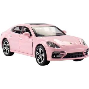 Scaie Car Models For Porsche Panamera Metalen Simulatie Model Auto Simulatie Auto Model Voertuig Kinderen Jongen Speelgoed 1:32 (Size : Pink With Box)