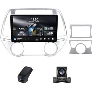 Android autoradio 2 Din geldt voor Hyundai i20 PB 2012-2014 met Draadloze Carplay Android Auto GPS Navi WiFi 9 inch met Bluetooth+ Achteruitrijcamera/Stuurwielbediening(C20Plus)