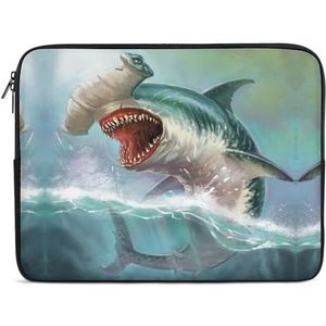 Ocean Shark Sphyrna Laptop Sleeve Case Casual Computer Beschermhoes Slanke Tablet Draagtas 13 inch