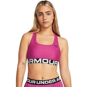 Under Armour - HeatGear Authentics - Sportbeha - Astro Roze/Zwart
