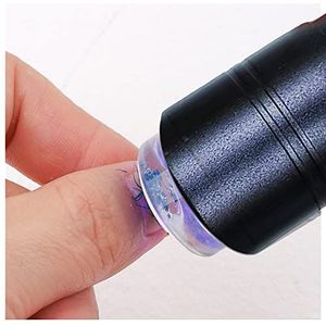 Mini-led-nageldroger, uv-zaklampen, gellicht, 15 seconden, sneldrogend, nagellamp, uithardingslamp, uv-sensor, nagellamp, uithardingslamp (zwart)