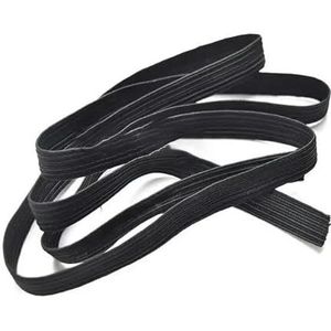 5Yards elastische band naaien kleding broek stretch riem kledingstuk DIY stof tailleband accessoires wit zwart 3,0 mm-50 mm-12 mm zwart