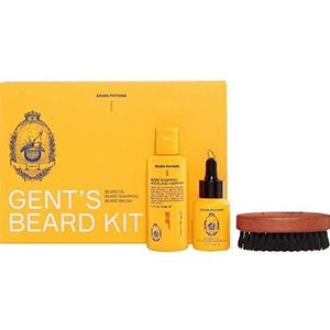 Seven Potions Baardverzorgingsset - bevat baardshampoo, baardolie en baardborstel - de ultieme baardverzorgingsset of cadeau voor mannen - Woodland Harmony Scent (Woodland Harmony)