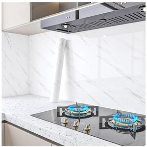 XUCZHAI Keuken Oliebestendige Film 40cm Breedte Marmer Zelfklevend Behang Vinyl Muurstickers Waterdicht Contact Papier Voor Keuken Decoratieve Film Home Decor Voor Keuken Aanrecht (YT205)
